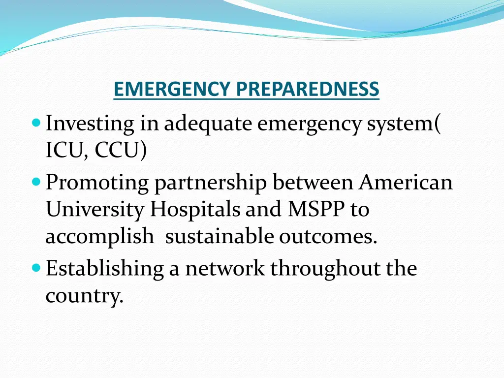 emergency preparedness