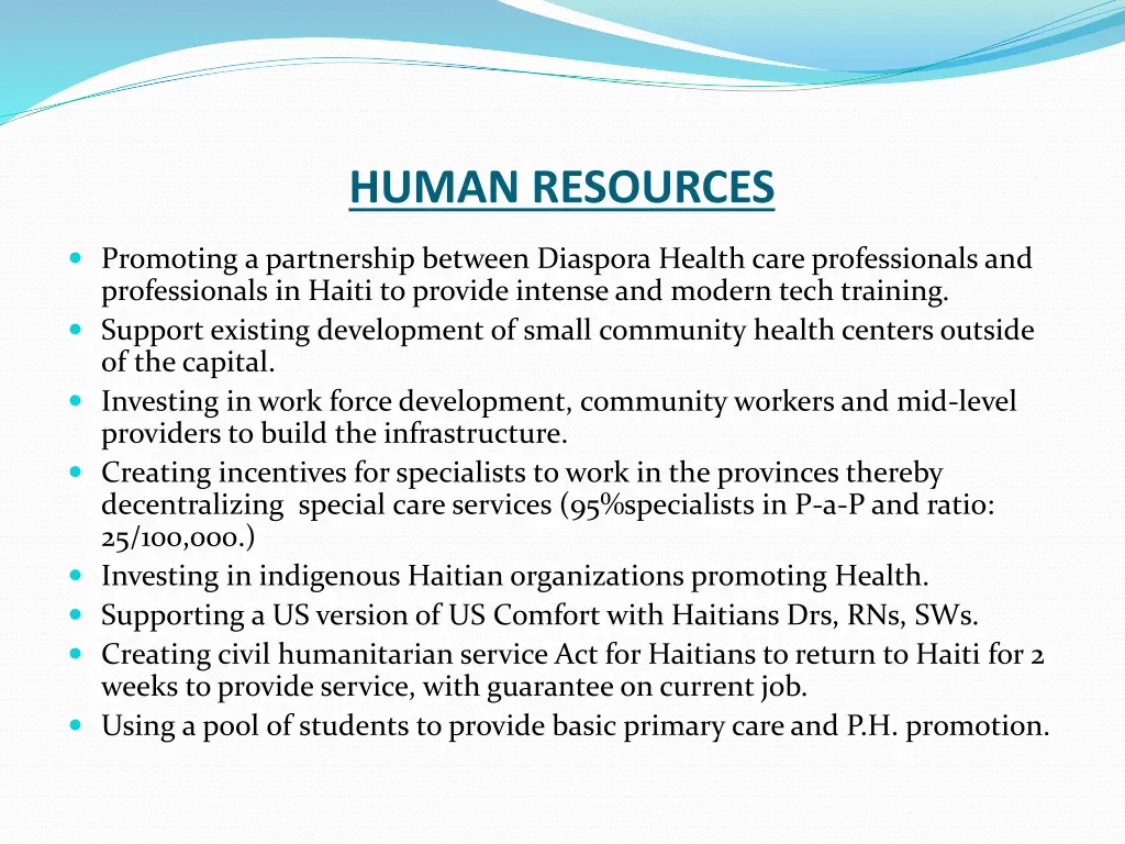 human resources