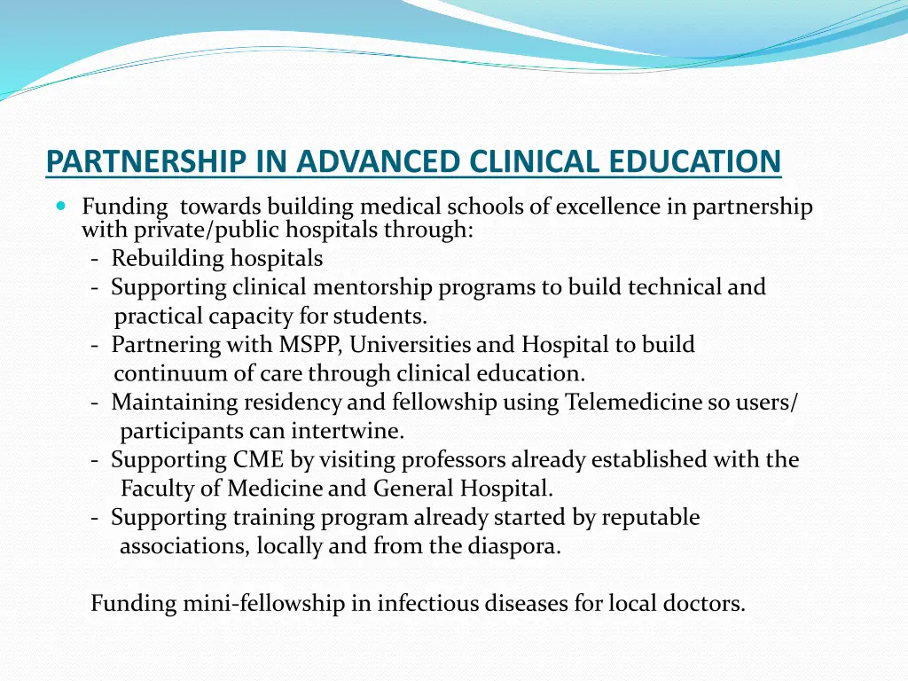 partnership in advanced clinical education