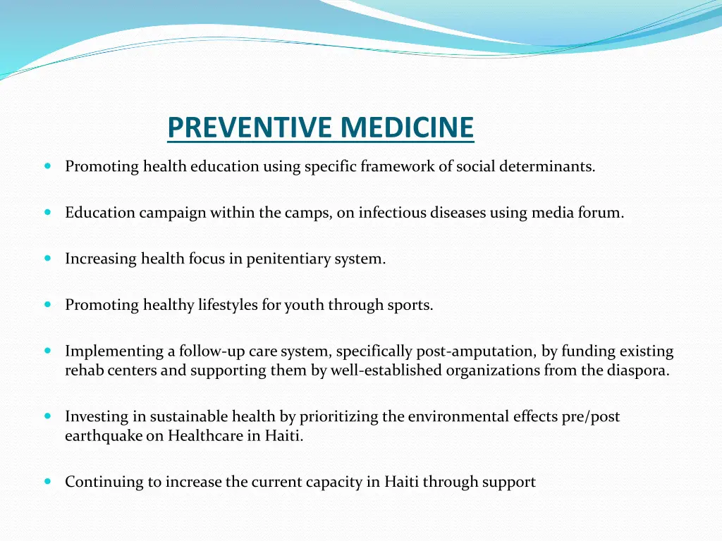 preventive medicine