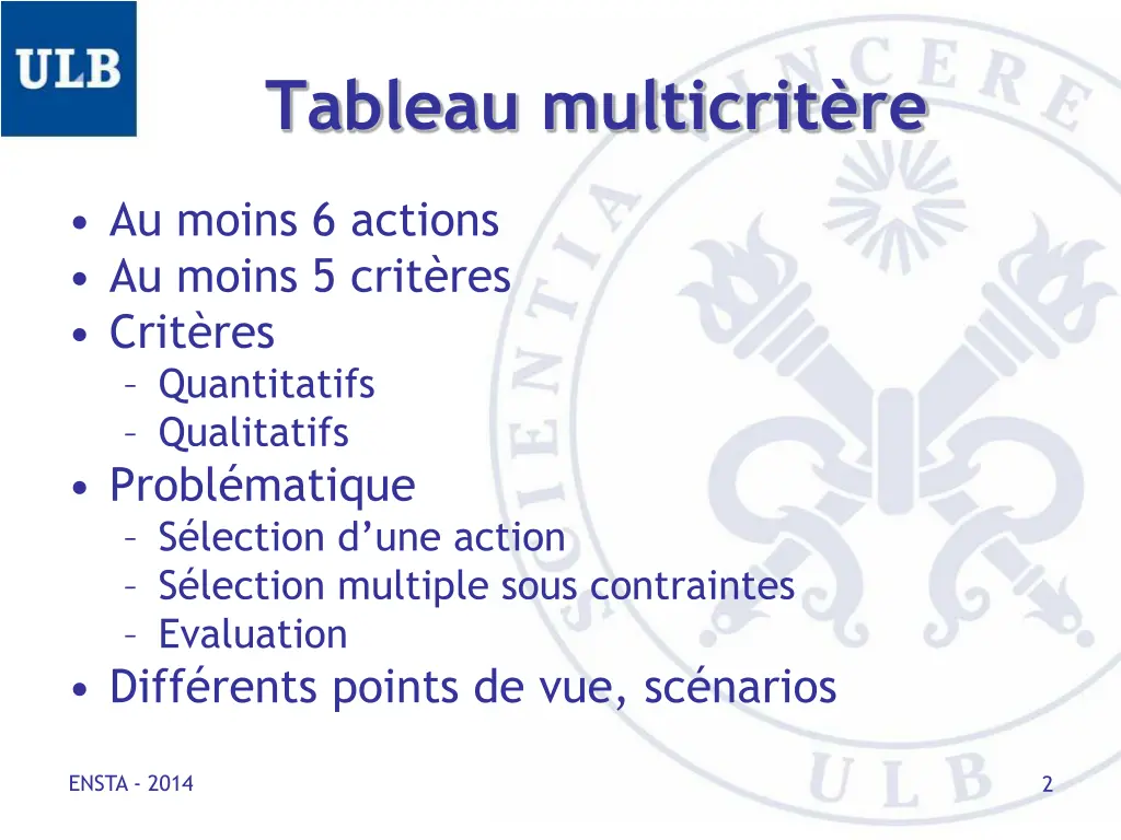 tableau multicrit re