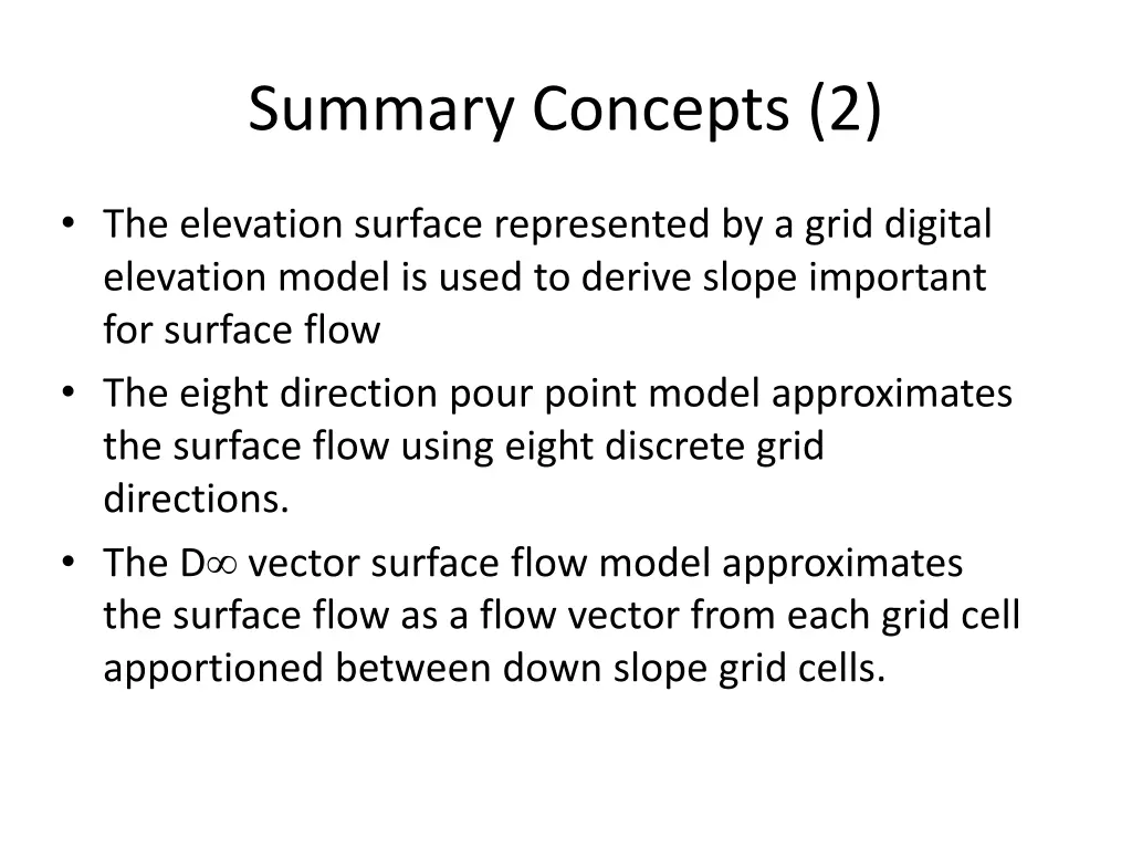 summary concepts 2