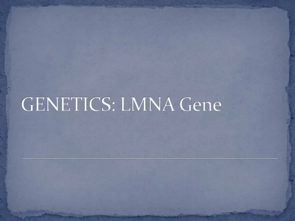genetics lmna gene