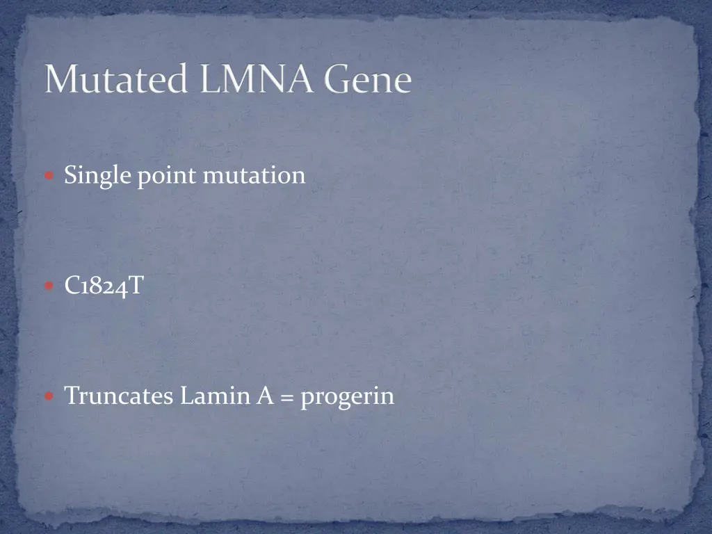 mutated lmna gene