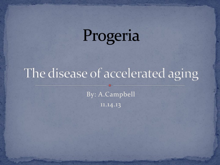 progeria