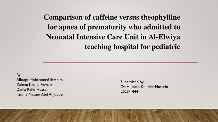 comparison of caffeine versus theophylline