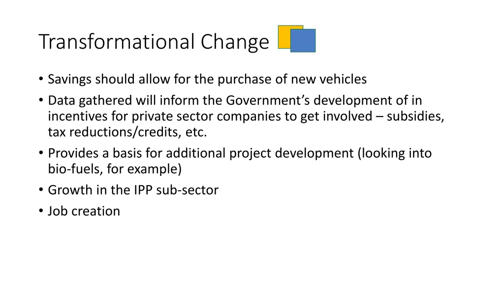 transformational change