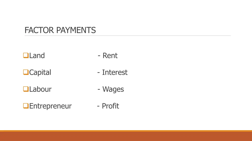 factor payments