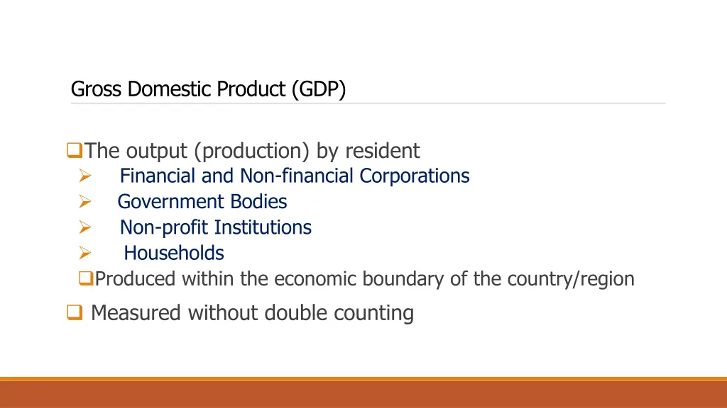 gross domestic product gdp