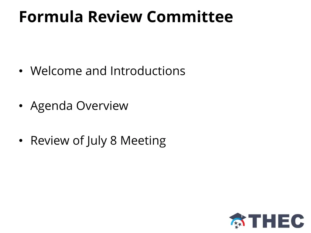 formula review committee