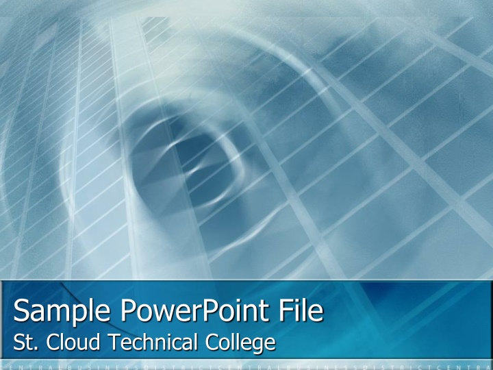 sample powerpoint file st cloud technical college
