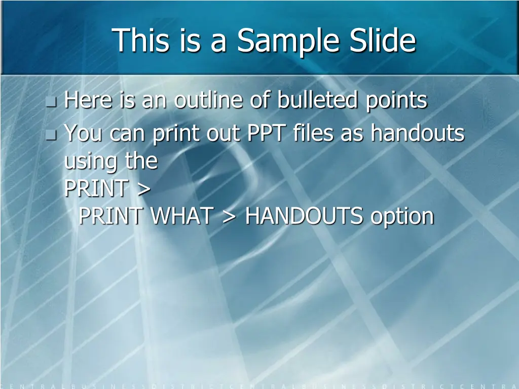 this is a sample slide 7
