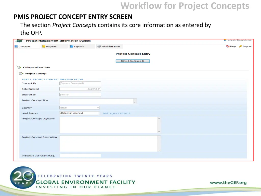 workflow for project concepts 1