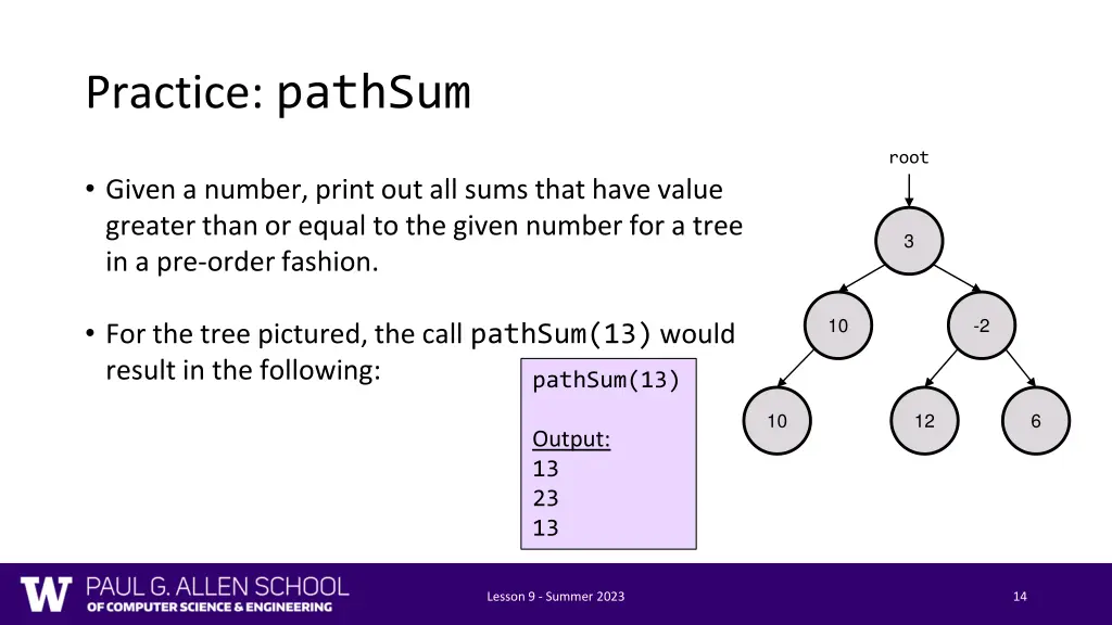 practice pathsum