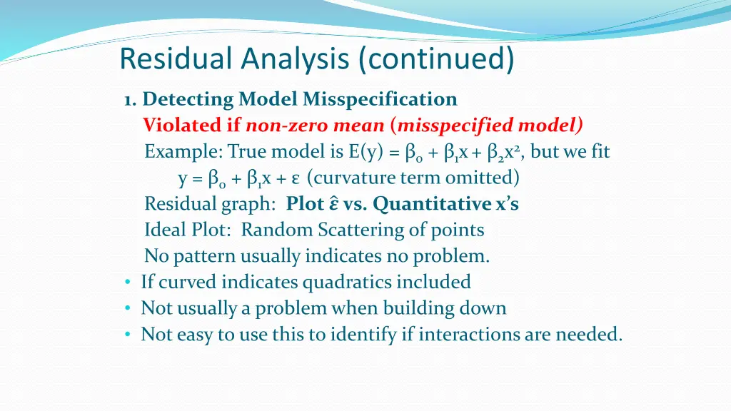 residual analysis continued 1