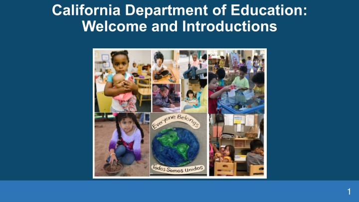 california department of education welcome