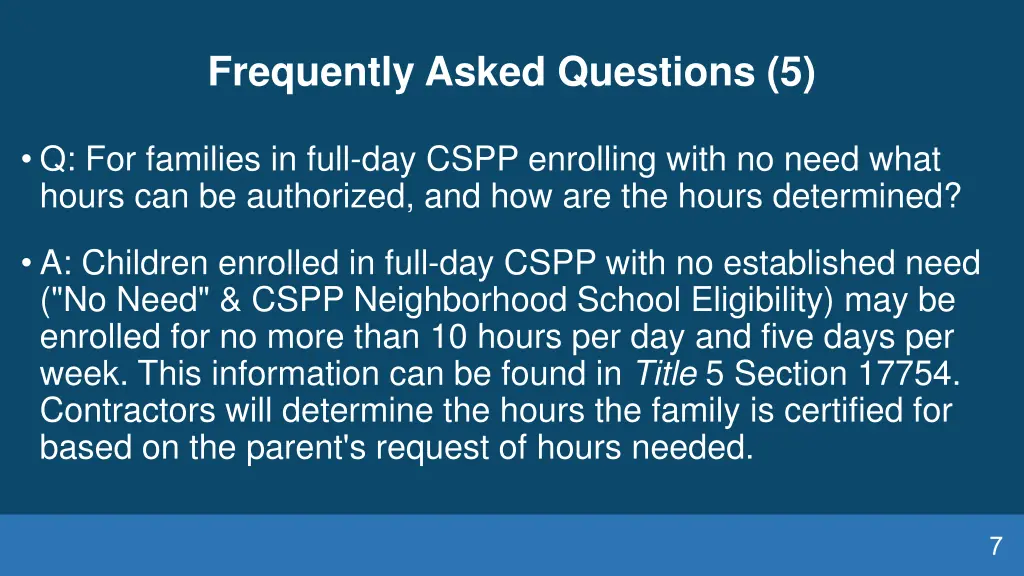 frequently asked questions 5