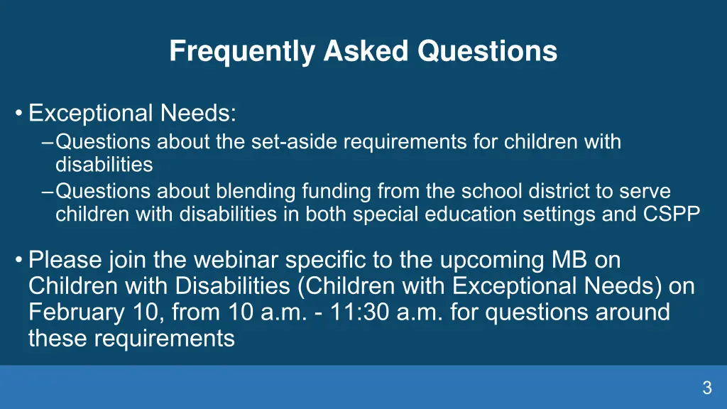 frequently asked questions