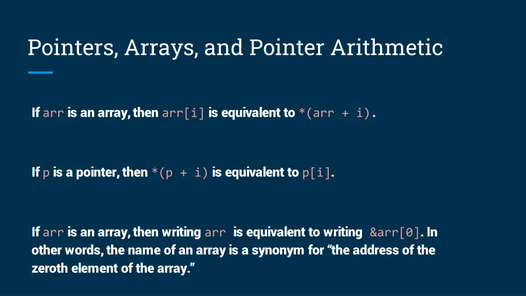 pointers arrays and pointer arithmetic 9