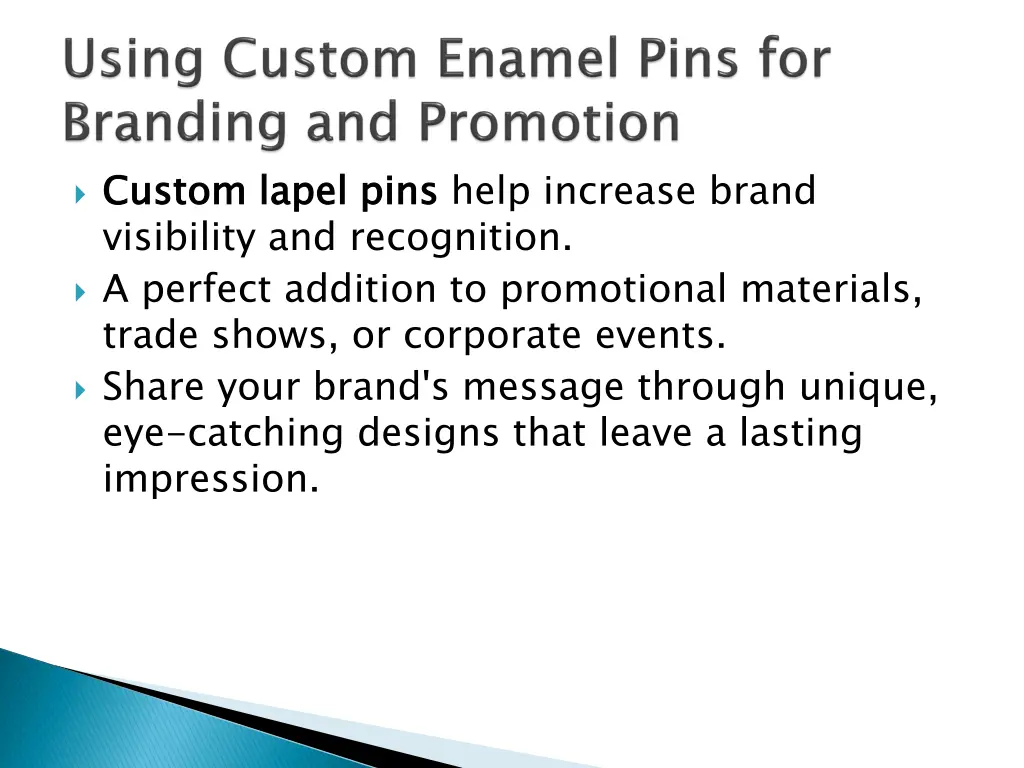 custom lapel pins visibility and recognition