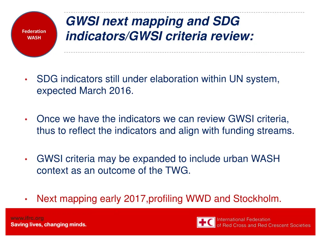 gwsi next mapping and sdg indicators gwsi