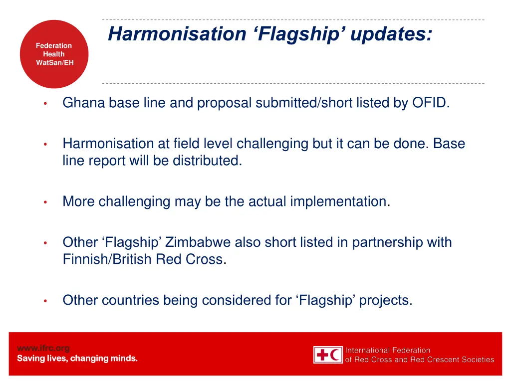 harmonisation flagship updates