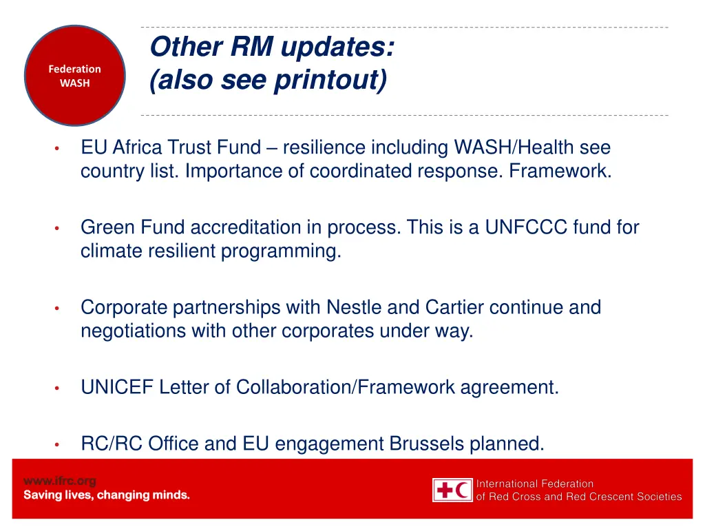 other rm updates also see printout