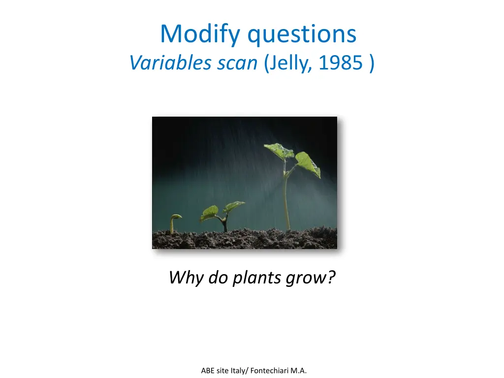 modify questions variables scan jelly 1985