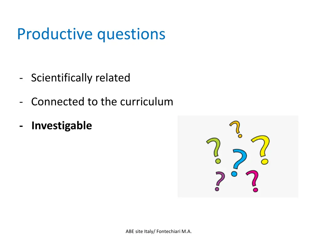 productive questions