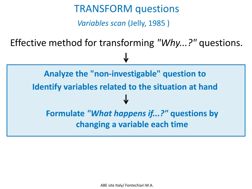 transform questions 1