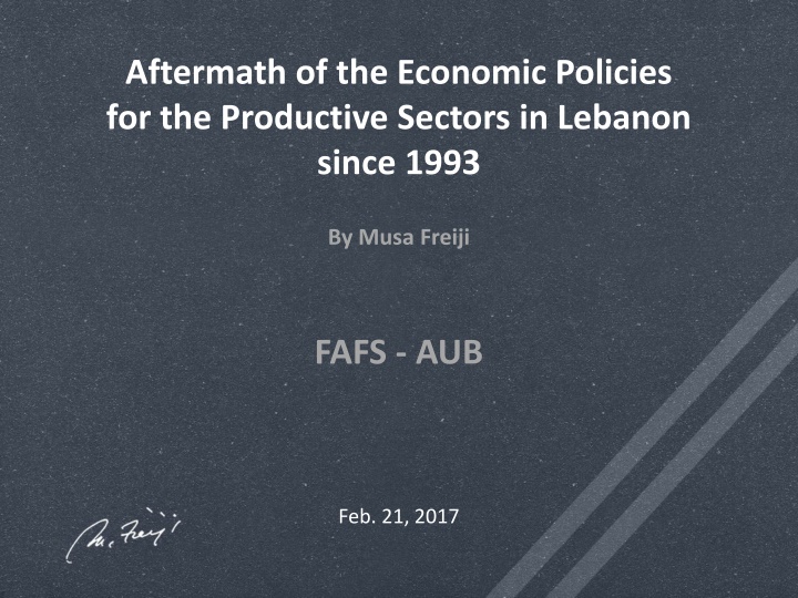 aftermath of the economic policies