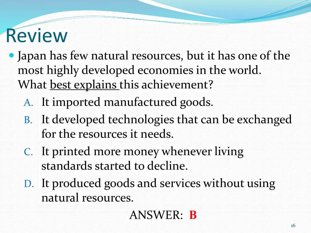 review japan has few natural resources