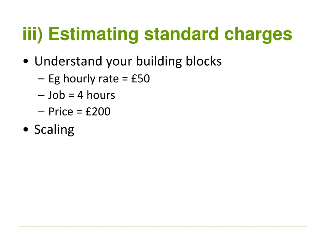 iii estimating standard charges