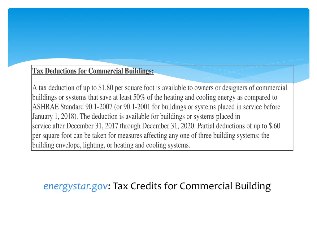 tax deductions for commercial buildings