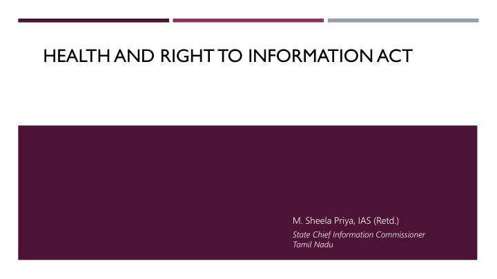 health and right to information act