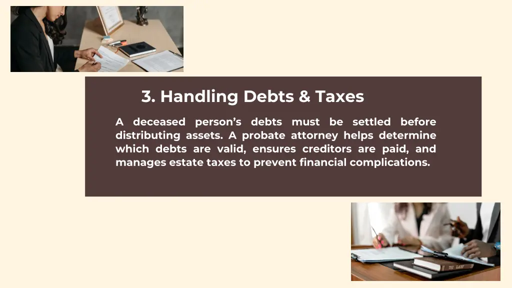 3 handling debts taxes