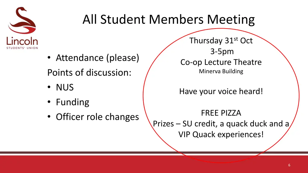 all student members meeting