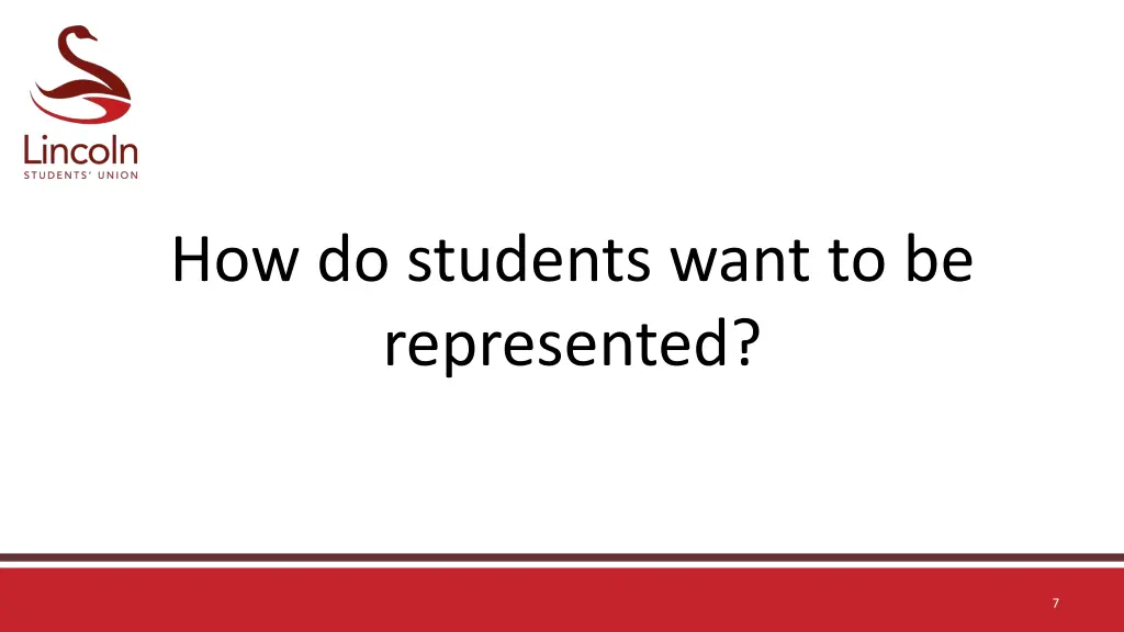 how do students want to be represented