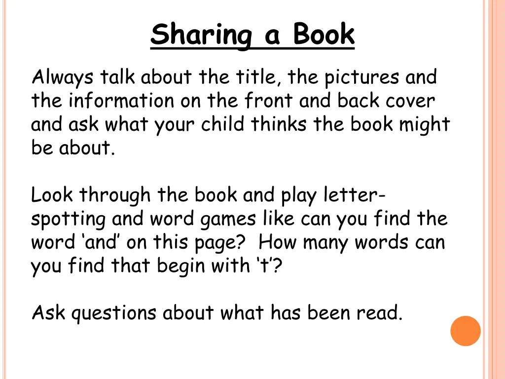 sharing a book