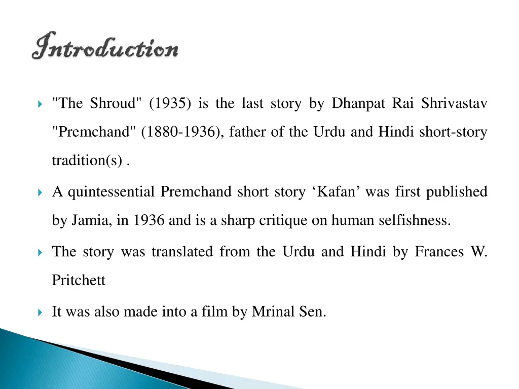 the shroud 1935 is the last story by dhanpat
