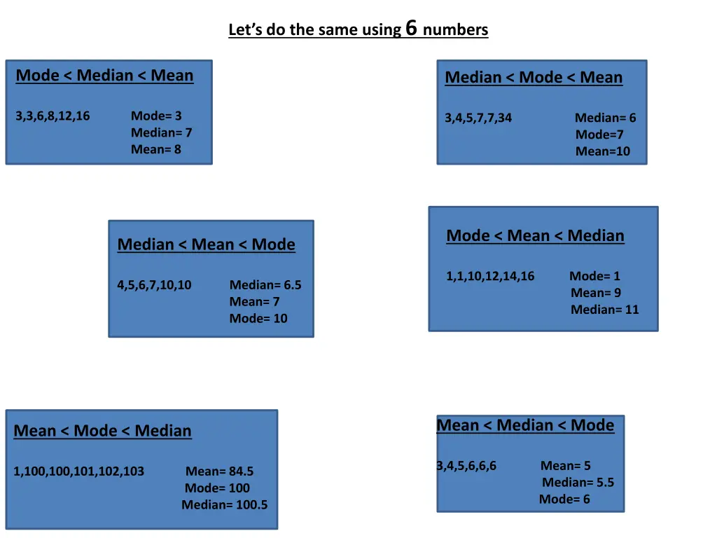 let s do the same using 6 numbers
