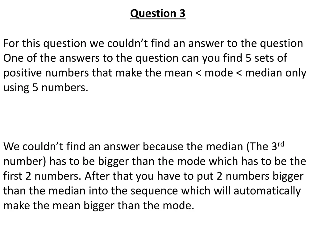 question 3