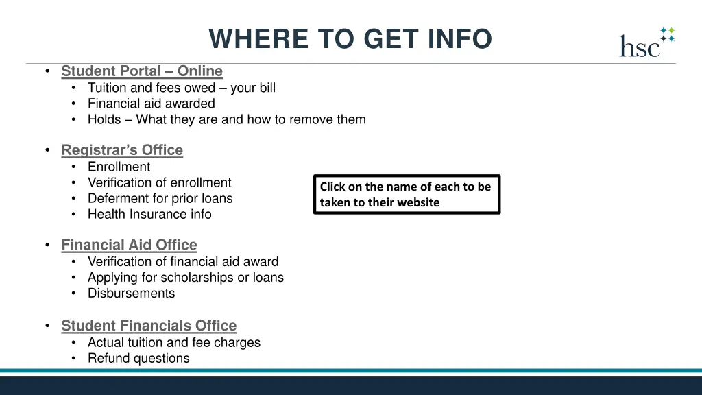 where to get info