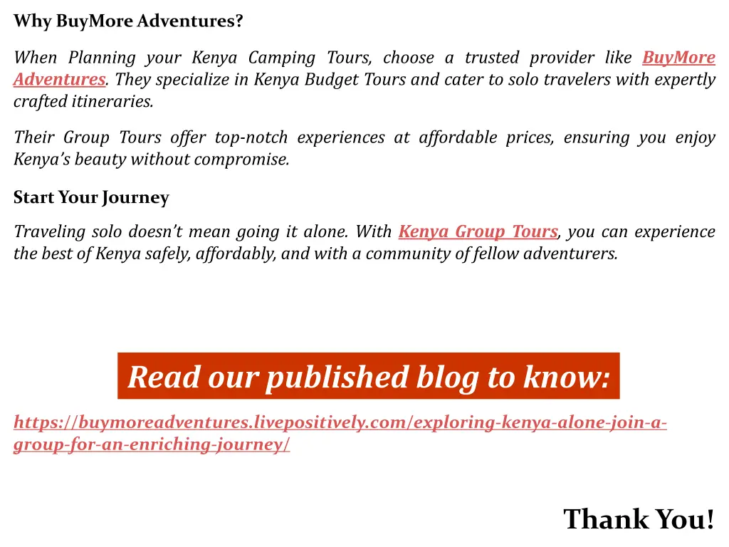 why buymore adventures