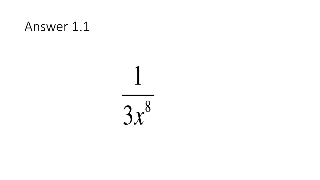 answer 1 1