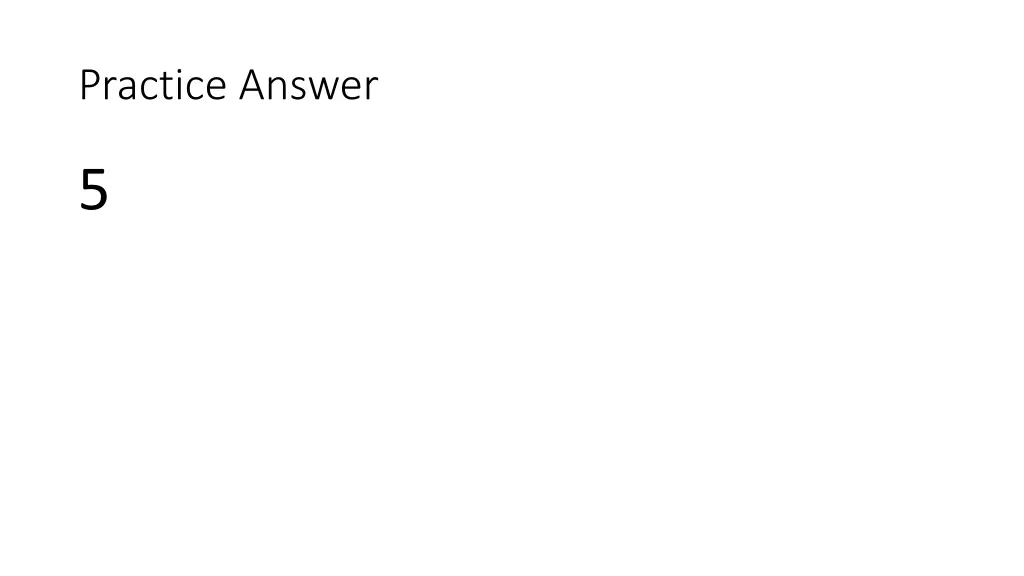 practice answer