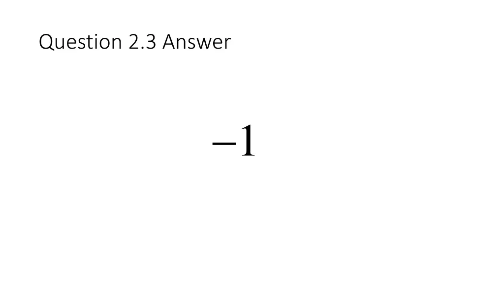 question 2 3 answer