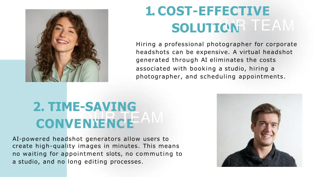 1 cost effective solut o io u n r team