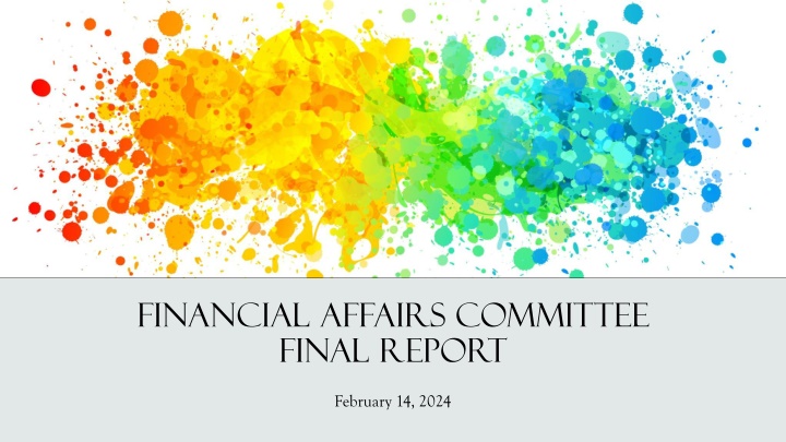 financial affairs committee final report