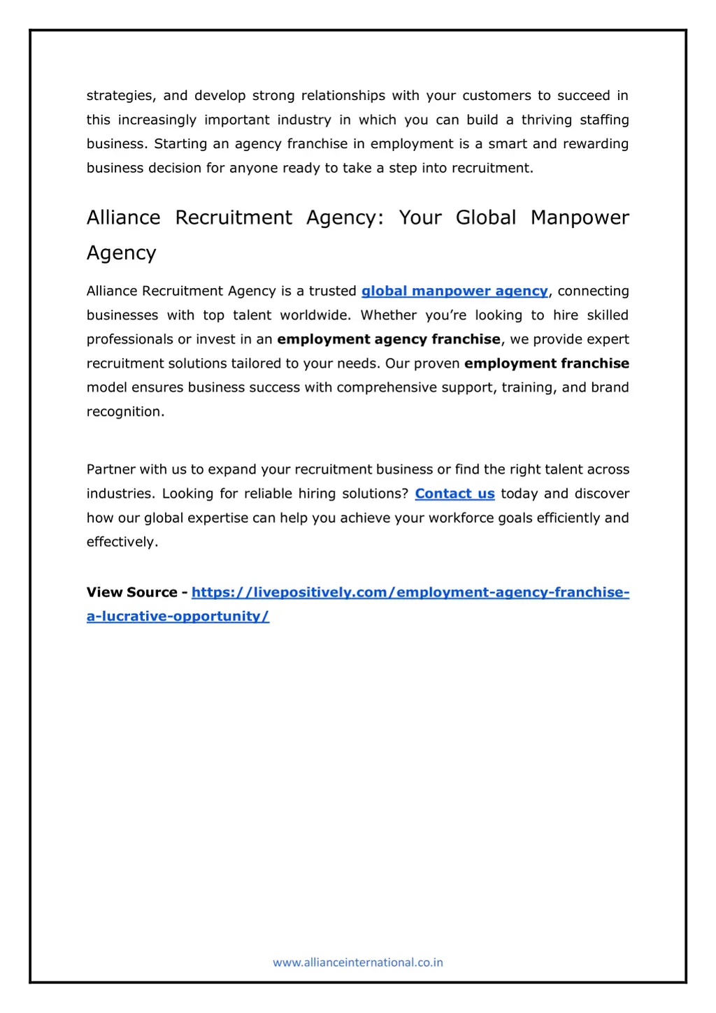 strategies and develop strong relationships with